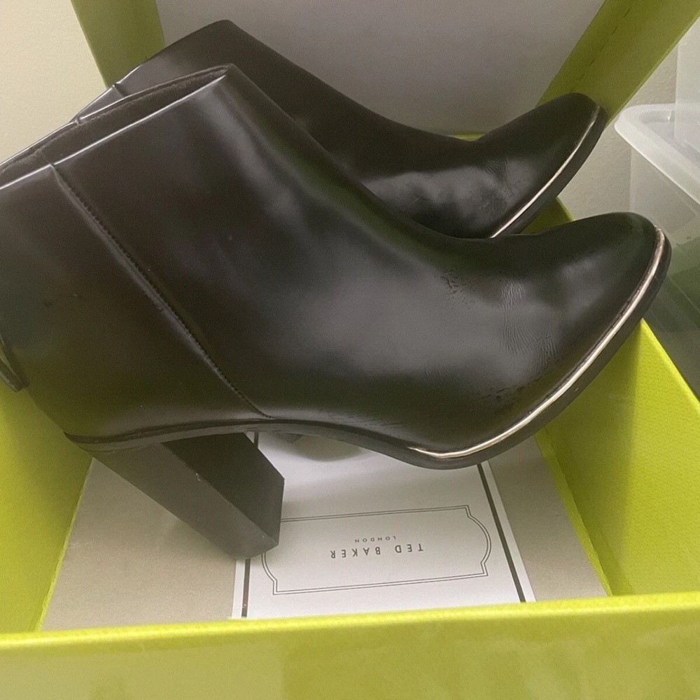 Ted Baker Vaully Sleek Black Heeled Boots